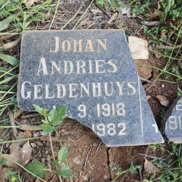 GELDENHUYS Johan Andries 1918-1982