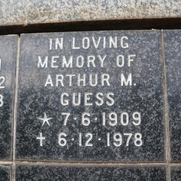 GUESS Arthur M. 1909-1978