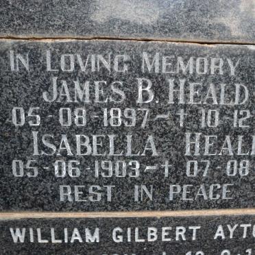 HEALD James B. 1897-1980 &amp; Isabella 1903-1998