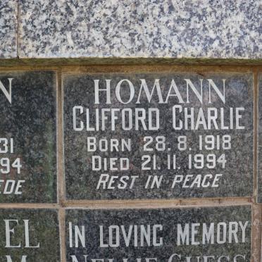 HOMANN Clifford Charlie 1918-1994