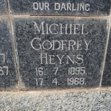 HEYNS Michiel Godfrey 1895-1968