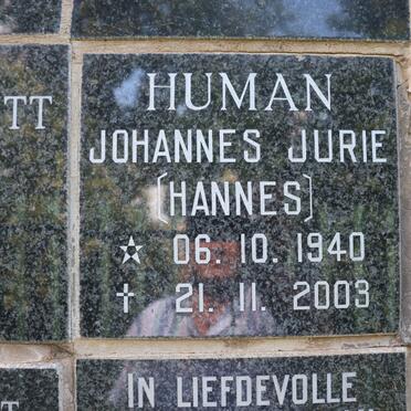 HUMAN Johannes Jurie 1940-2003