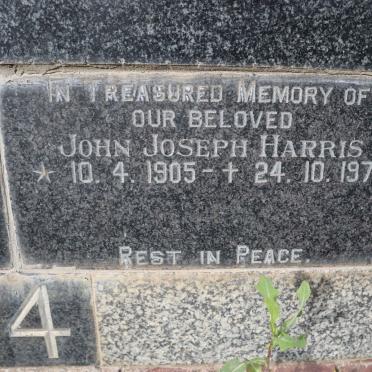 HARRIS John Joseph 1905-1974