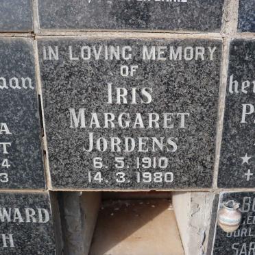 JORDENS Iris Margaret 1910-1980