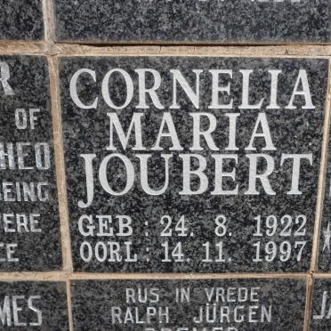 JOUBERT Cornelia Maria 1922-1997