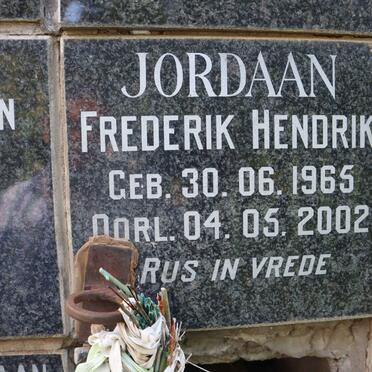 JORDAAN Frederik Hendrik 1965-2002
