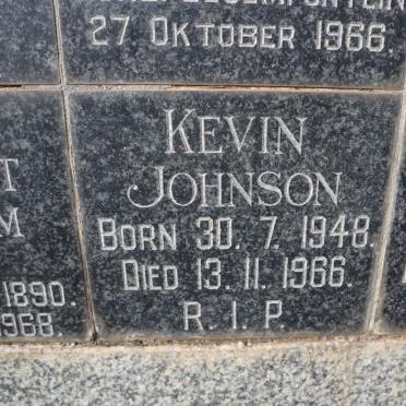 JOHNSON Kevin 1948-1966