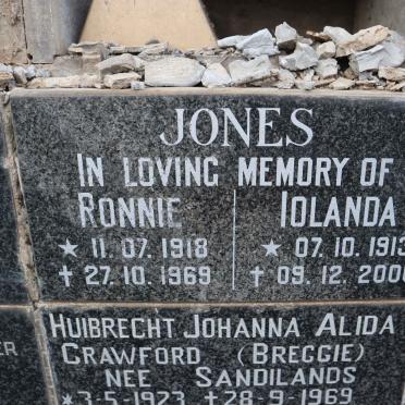 JONES Ronnie 1918-1969 &amp; Iolanda 1913-2000