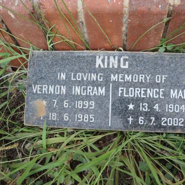 KING Vernon Ingram 1899-1985 &amp; Florence Mary 1904-2002
