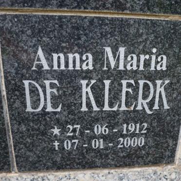 KLERK Anna Maria, de 1912-2000