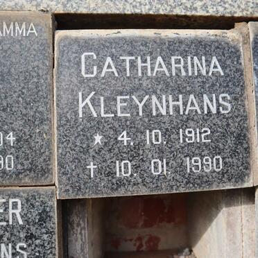 KLEYNHANS Catharina 1912-1990