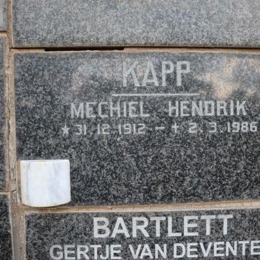 KAPP Mechiel Hendrik 1912-1986