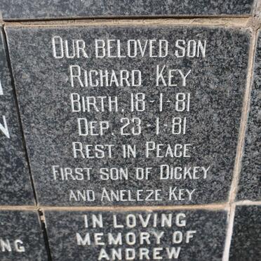 KEY Richard 1981-1981