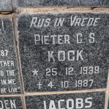 KOCK Pieter C.S. 1939-1987