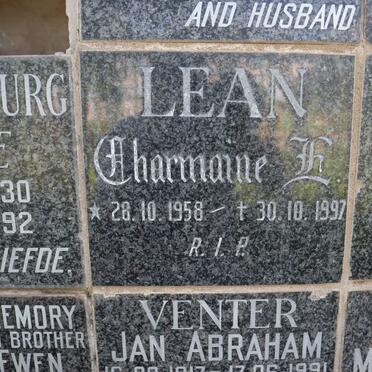 LEAN Charmaine E. 1958-1997
