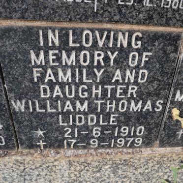 LIDDLE William Thomas 1910-1979