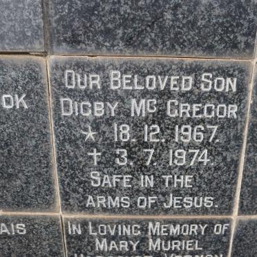 MCGREGOR Digby 1967-1974