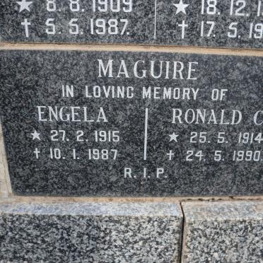 MAGUIRE Ronald C. 1914-1990 &amp; Engela 1915-1987