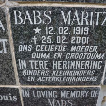 MARITZ Babs 1919-2001