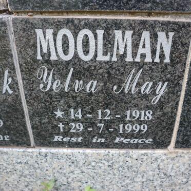 MOOLMAN Yelva May 1918-1999