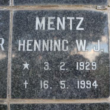 MENTZ Henning W.J. 1929-1994