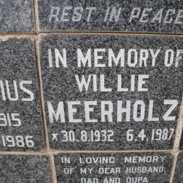 MEERHOLZ Willie 1932-1987
