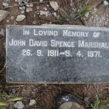MARSHALL John David Spence 1911-1971