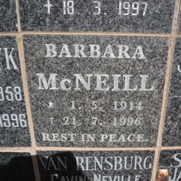 McNEILL Barbara 1914-1996
