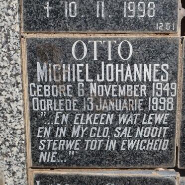 OTTO Michiel Johannes 1949-1998