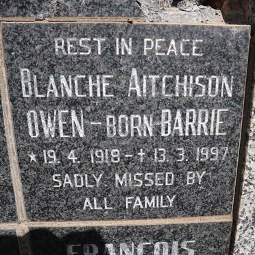 OWEN Blanche Aitchison nee BARRIE 1918-1997
