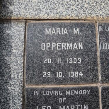 OPPERMAN Maria M. 1909-1984
