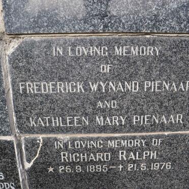 PIENAAR Frederick Wynand &amp; Kathleen Mary
