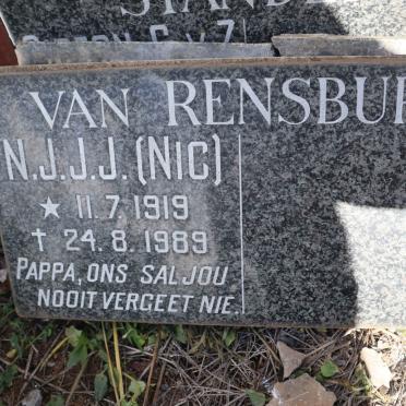 RENSBURG N.J.J.J., van 1919-1989