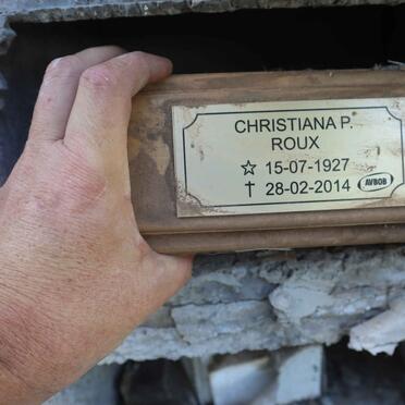 ROUX Christiana P. 1927-2014