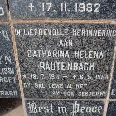 RAUTENBACH Catharina Helena 1911-1984