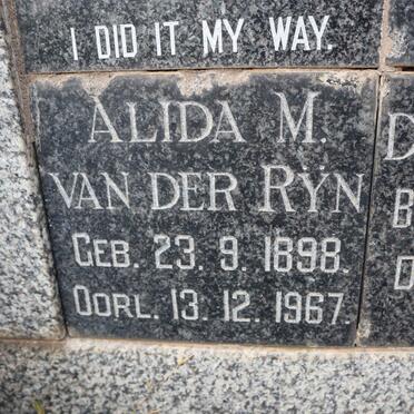 RYN Alida M., van der 1898-1967
