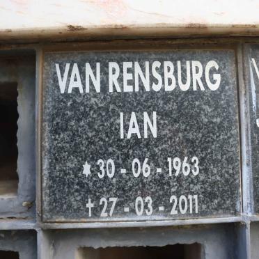 RENSBURG Ian, van 1963-2011