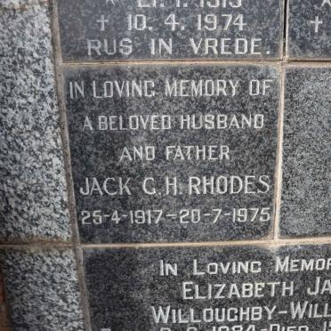 RHODES Jack G.H. 1917-1975