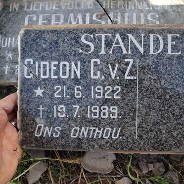 STANDER Gideon C.v.Z. 1922-1989