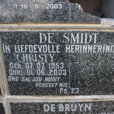SMIDT Christy, de 1953-2003