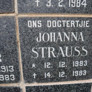 STRAUSS Johanna 1983-1983