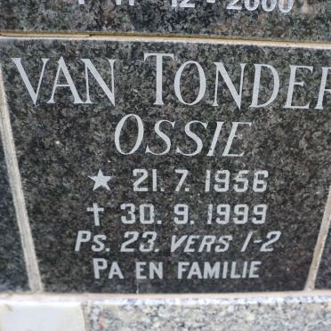 TONDER Ossie, van 1956-1999