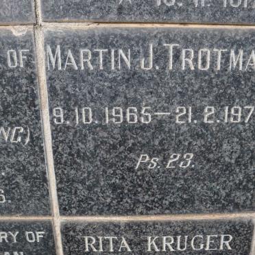 TROTMAN Martin J. 1965-1977