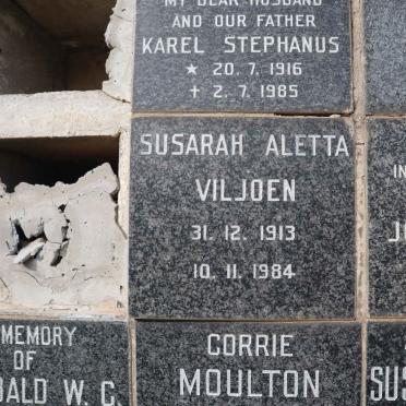 VILJOEN Susarah Aletta 1913-1984