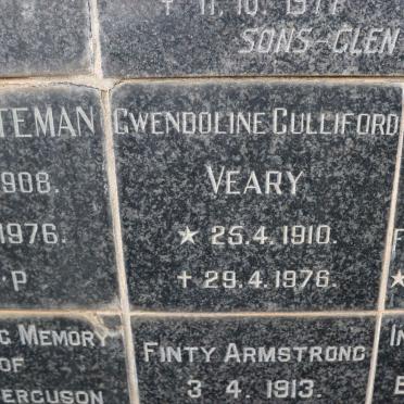 VEARY Gwendoline Culliford 1910-1976