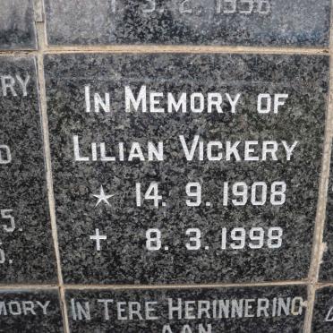 VICKERY Lilian 1908-1998