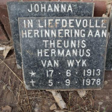 WYK Theunis Hermanus, van 1913-1978