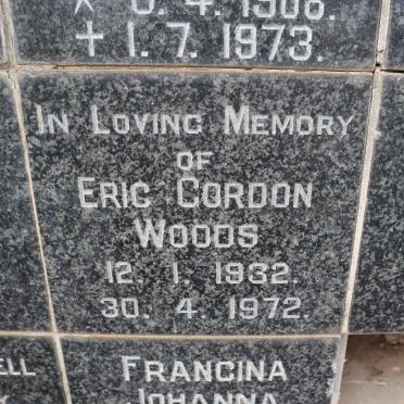 WOODS Eric Gordon 1932-1972