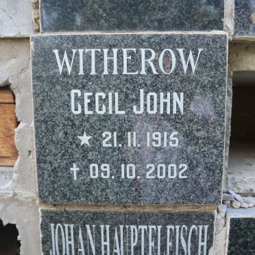 WITHEROW Cecil John 1915-2002