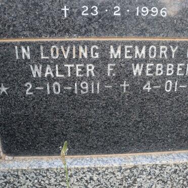 WEBBER Walter F. 1911-1980